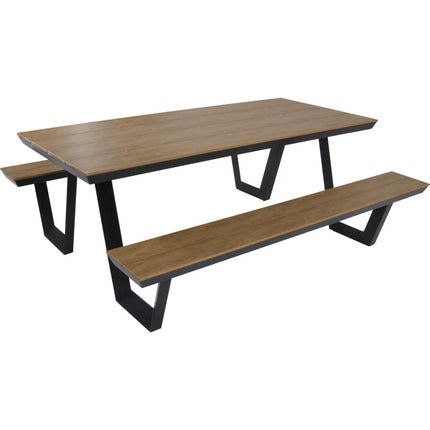 Picknickset Arezzo rechthoekig - Picknicktafel