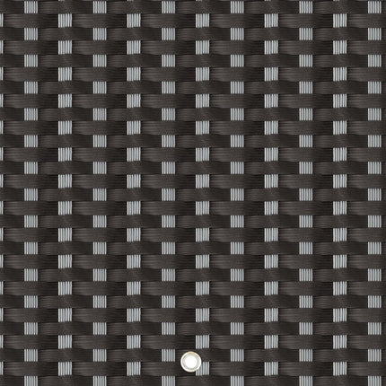 Balkonafscheiding, Privacyscherm,  110x100 cm, Verkrijgbaar in de Kleuren: Grijs, Zwart-Grijs, Grijs-Zwart, Koper