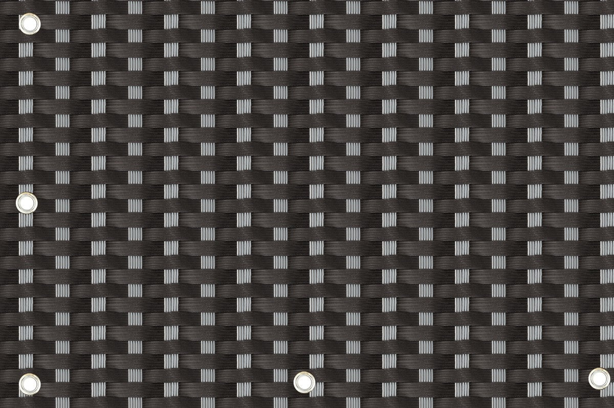 Balkonafscheiding, Privacyscherm,  110x100 cm, Verkrijgbaar in de Kleuren: Grijs, Zwart-Grijs, Grijs-Zwart, Koper