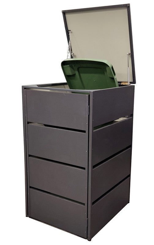 RattanArt Afvalbak Ombouw - Single - Geventileerd - RAL 7016 Antraciet