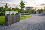 RattanArt Afvalbak Ombouw - Single - Geventileerd - RAL 7016 Antraciet