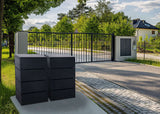 RattanArt Afvalbak Ombouw - Single - Geventileerd - RAL 7016 Antraciet