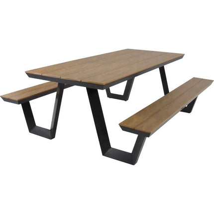 Picknickset Arezzo rechthoekig - Picknicktafel