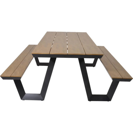 Picknickset Arezzo rechthoekig - Picknicktafel