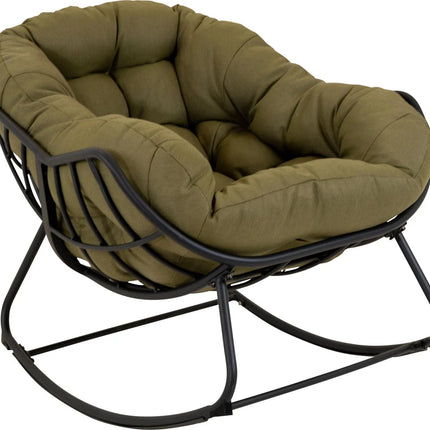 Schommelstoel Cozy Stone – Comfort en Stijl in Groen of Grijze kleur