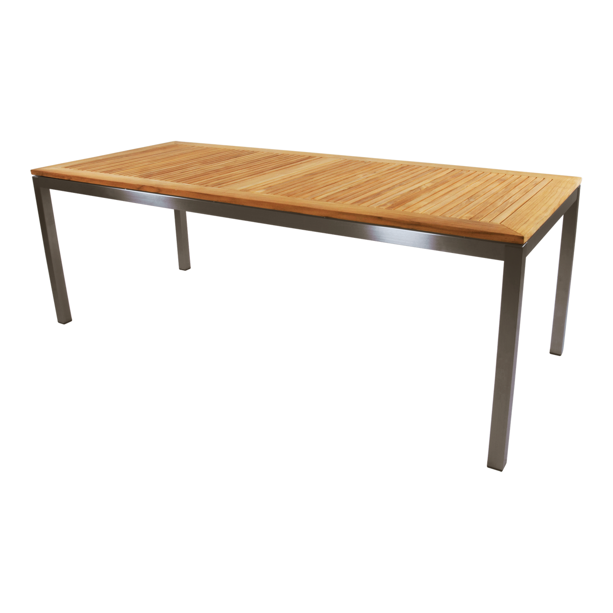 Tuintafel - Marmaris - Teak/RVS - 220x90 cm - Lesli Living
