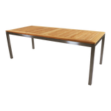 Tuintafel - Marmaris - Teak/RVS - 220x90 cm - Lesli Living