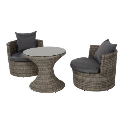 Coffee set - Ancona Cloud - Duoset - Grijs - Wicker