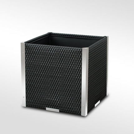 Bloembak 46x46x46 cm met Aluminium Elementen, In verschillende kleuren