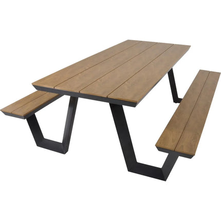 Picknickset Arezzo rechthoekig - Picknicktafel