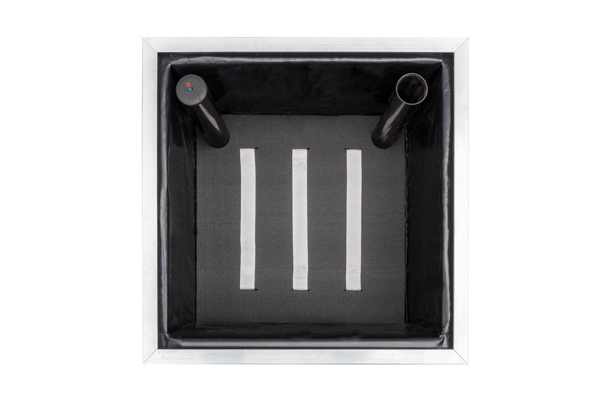 Bloembak met watersysteem 50x50x43 cm, In verschillende kleuren