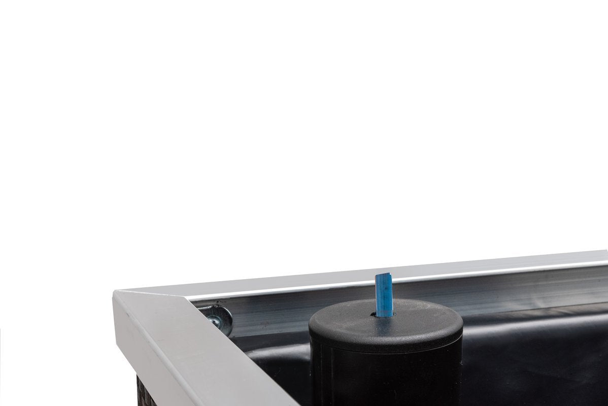 Bloembak met watersysteem 50x50x43 cm, In verschillende kleuren