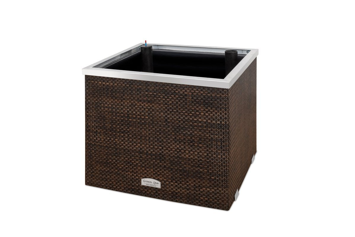 Bloembak met watersysteem 50x50x43 cm, In verschillende kleuren