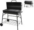Bbq Verrijdbare Houtskoolbarbecue - Cilinder - 77 X H100Cm