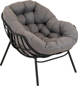 Relax stoel Cozy Olive in Grijs en Groen kleur