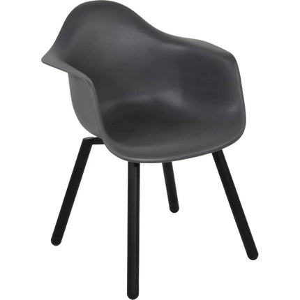 8x Stoel Montreux – Zwart - Wit - Grijs