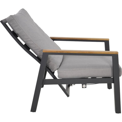 Set lounge stoelen - Grijs - 2-delig - Wicker