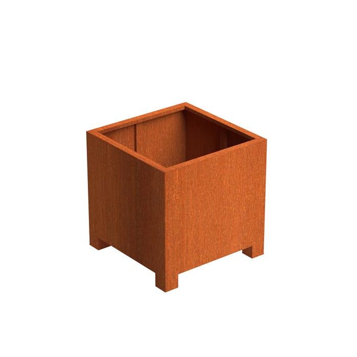 CorTenstaal plantenbak op poten 80x80x80 cm