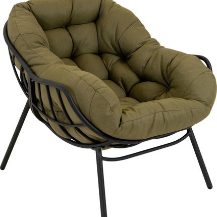 Relax stoel Cozy Olive in Grijs en Groen kleur