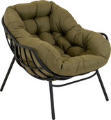 Relax stoel Cozy Olive in Grijs en Groen kleur