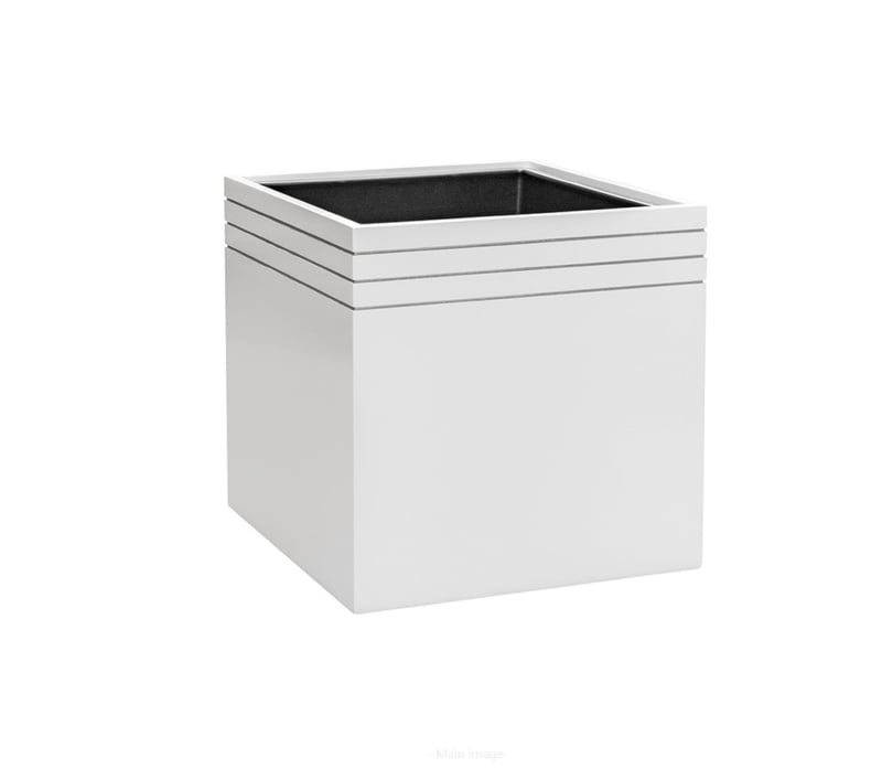 Design plantenbak L 48 x B 48 x H 48 cm (inclusief wielplateau en inzetbak)