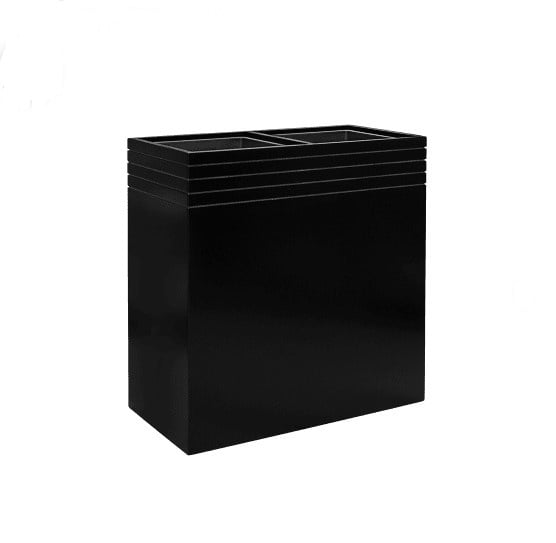 Design plantenbak L 74 x B 38 x H 75 cm (inclusief wielplateau en inzetbak)