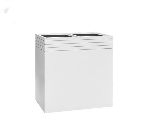 Design plantenbak L 74 x B 38 x H 75 cm (inclusief wielplateau en inzetbak)
