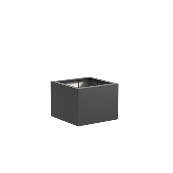 Polyester plantenbak vierkant 'Titan' 80x80x60cm