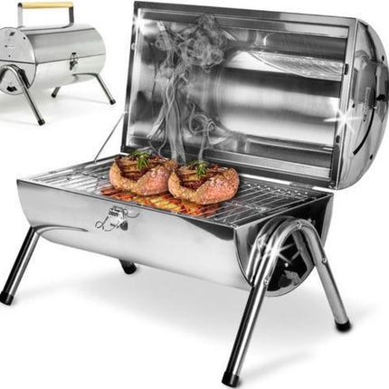 Bbq Cilinder - Barbecue Met Dubbel Grilloppervlak - Houtskool