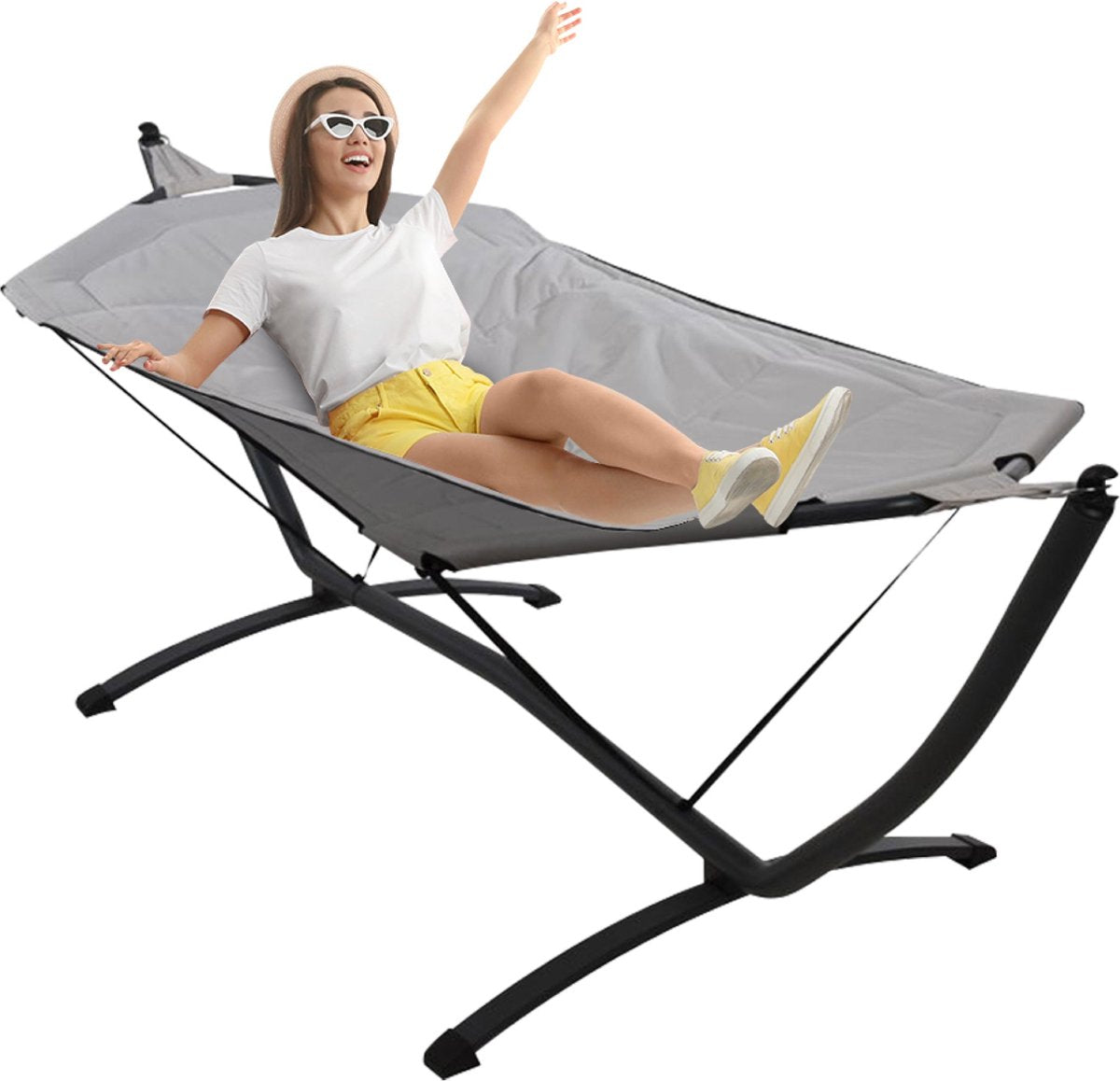 Ambiance Hangmat Met Standaard - 260 X 98 X 90 Cm