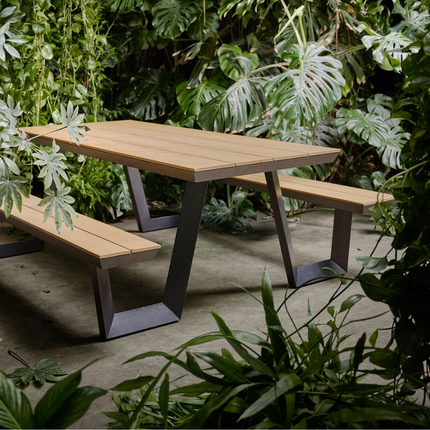 Picknickset Arezzo rechthoekig - Picknicktafel