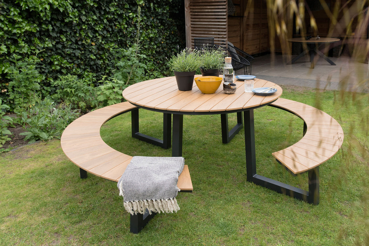 Picknickset Arezzo rond - Picknicktafel