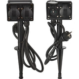 Fxcontrol Tuinstekkerdoos 4-Voudig - Buitencontactdoos 2+2-Voudig