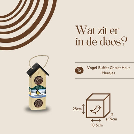 Bird-Buffet | Chalet feeder vogelhuisje voor Meesjes